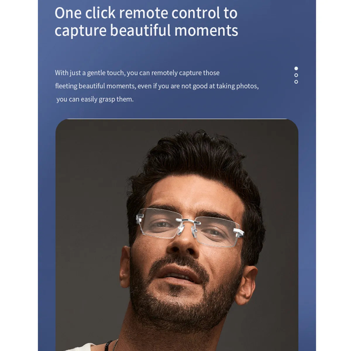 AI Smart Translate Eyeglasses Hands Free Calling Noise Canceling Voice Assistant Remote Camera Listen Songs Smart Glasses Man
