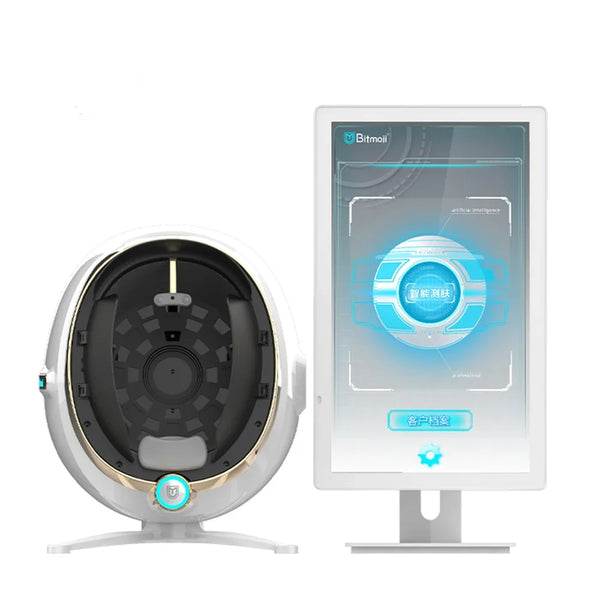 20253D Skin Scanner Care 21.0 Inch Bitmoji Plus AI Intelligent Facial Mirror Portable Testing Detector Face Camera Test Analysis