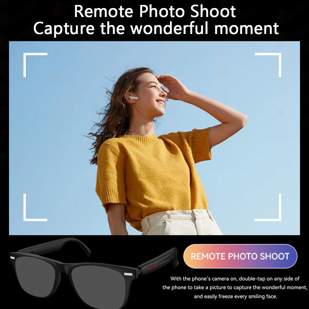 New Smart Wireless AI Smart Assistant Bluetooth Glasses TWS Listen to Music Answer Phone Men Women Fashion Sunglasses Eyeglasses