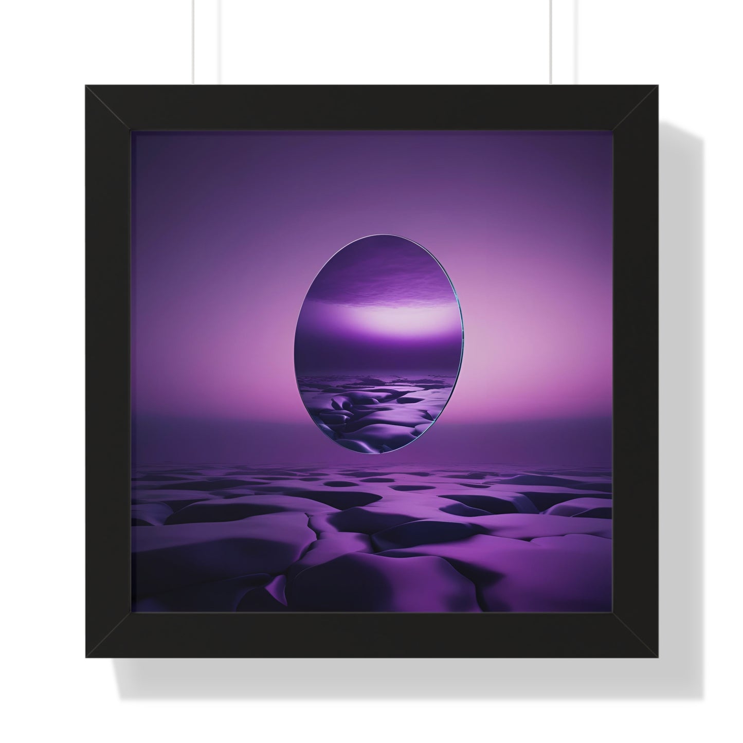 Serene Abstract Framed Poster, Modern Wall Art, Purple Home Decor, Minimalist Art Print, Gift for Art Lovers