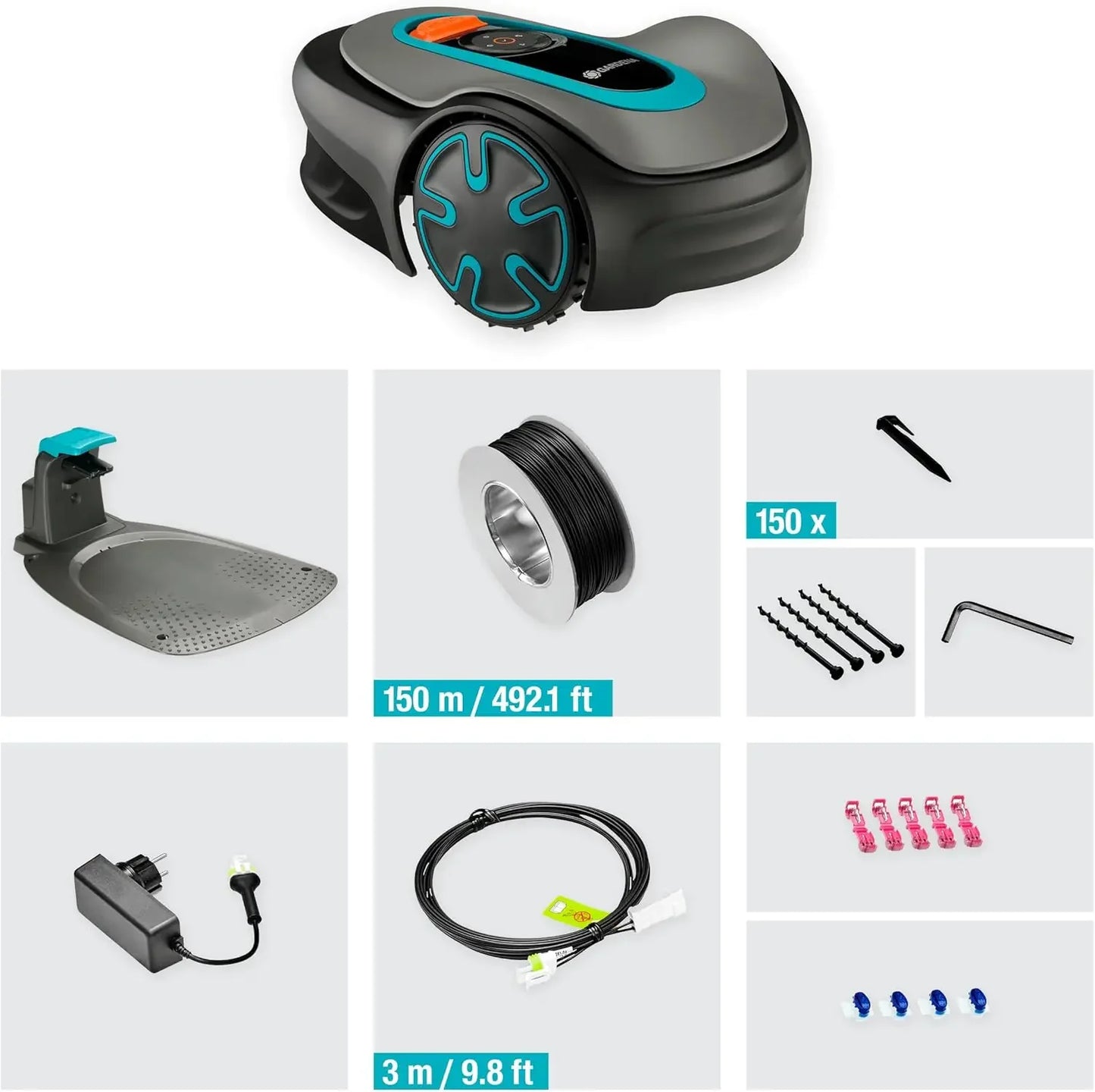 15010-20 SILENO Life - Automatic Robotic Lawn Mower, with Bluetooth app and Boundary Wire, The quietest in its Class
