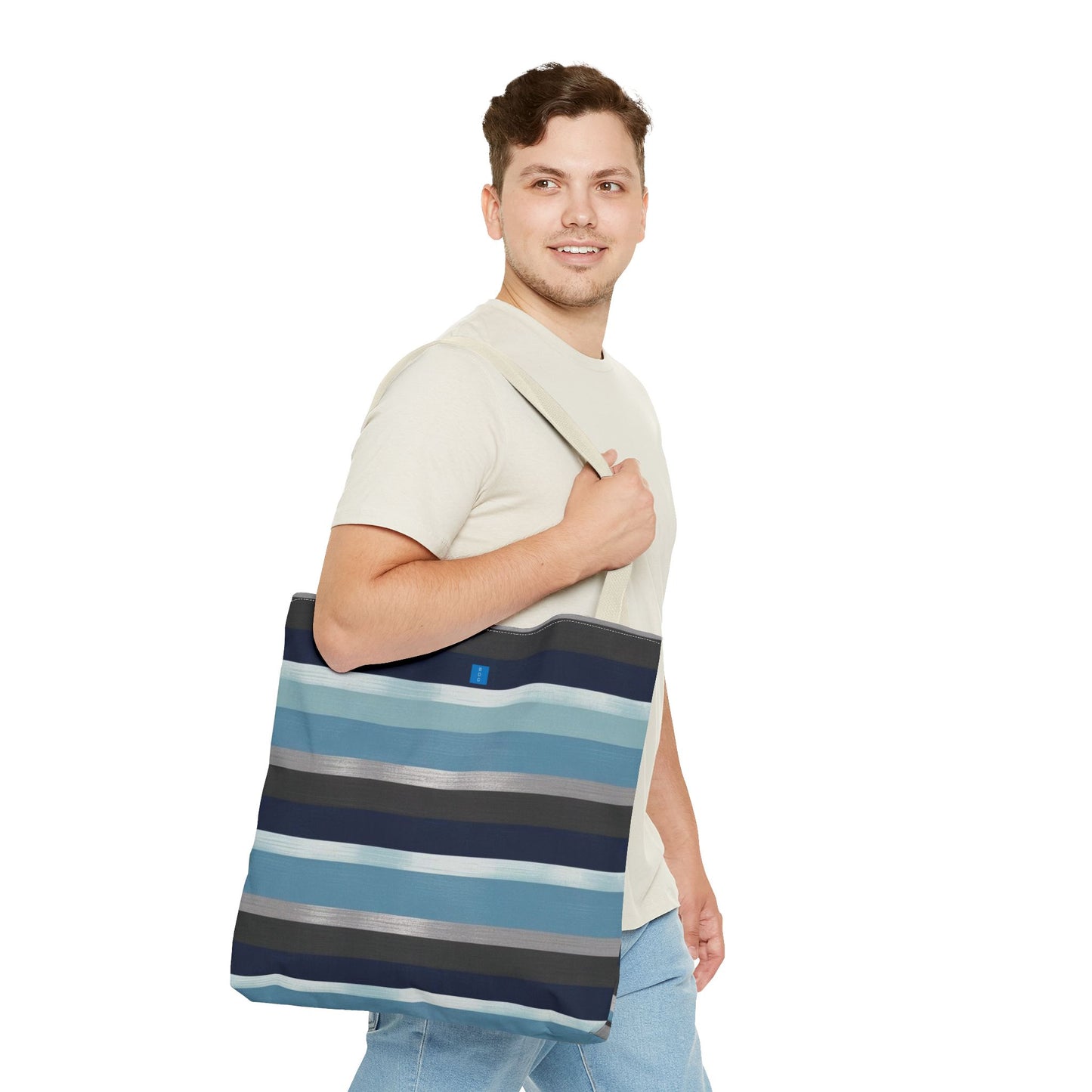 Stylish Striped Tote Bag - Versatile Eco-Friendly Bag, Summer Beach Tote, Everyday Shopping Companion, Gift for Her, Travel Essential