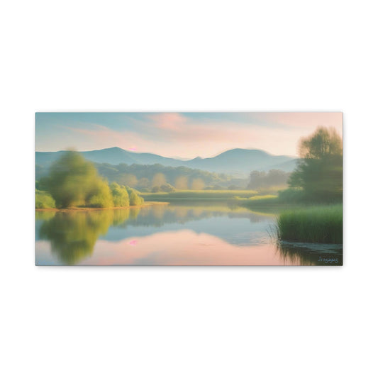 Serene Landscape Canvas Print -  "Reflection" series, Wall Art Decor,  Home Décor, Gift for Nature Lovers, Living Room Decoration