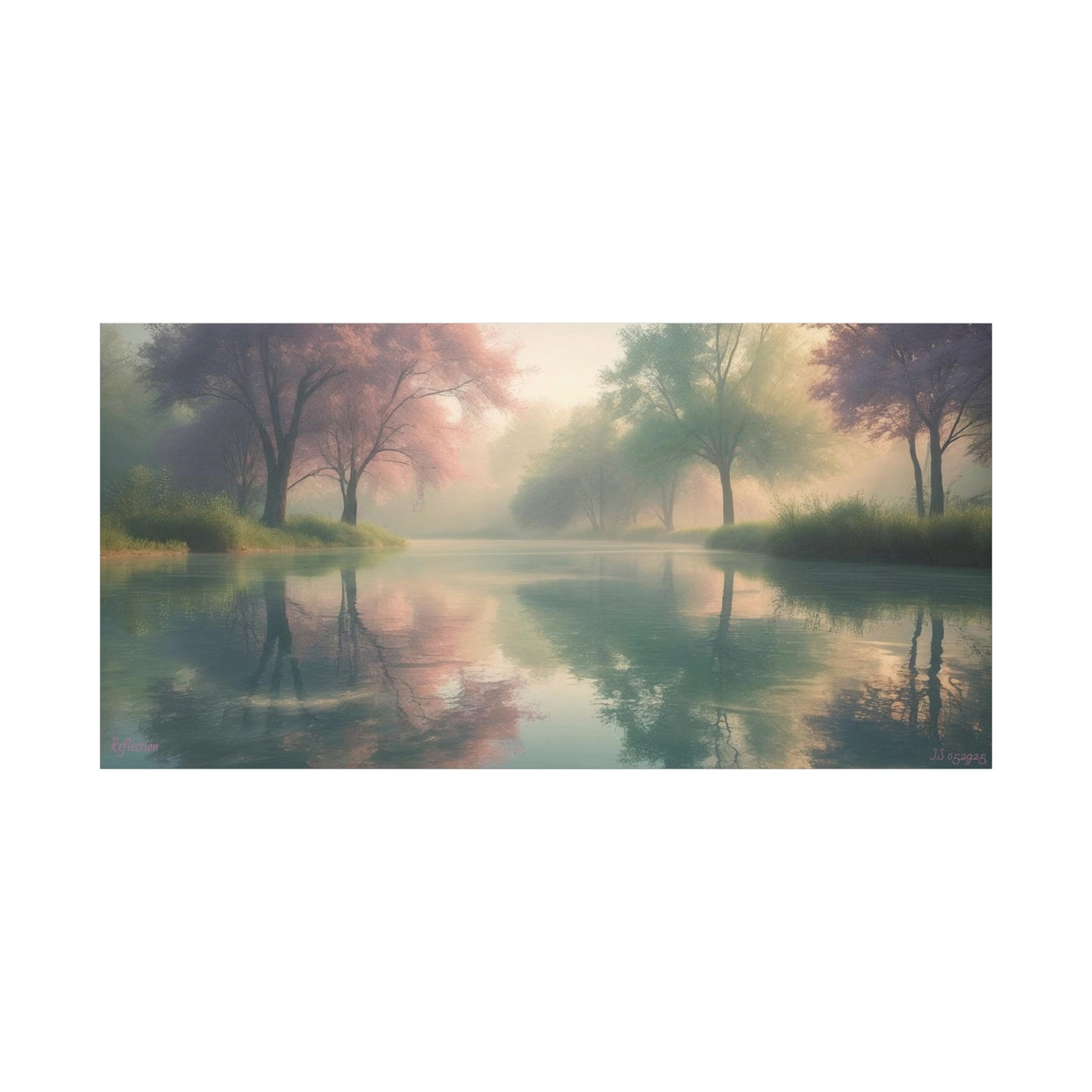 Serene Landscape Canvas Print -  "Reflection" series, Wall Art Decor,  Home Décor, Gift for Nature Lovers, Living Room Decoration