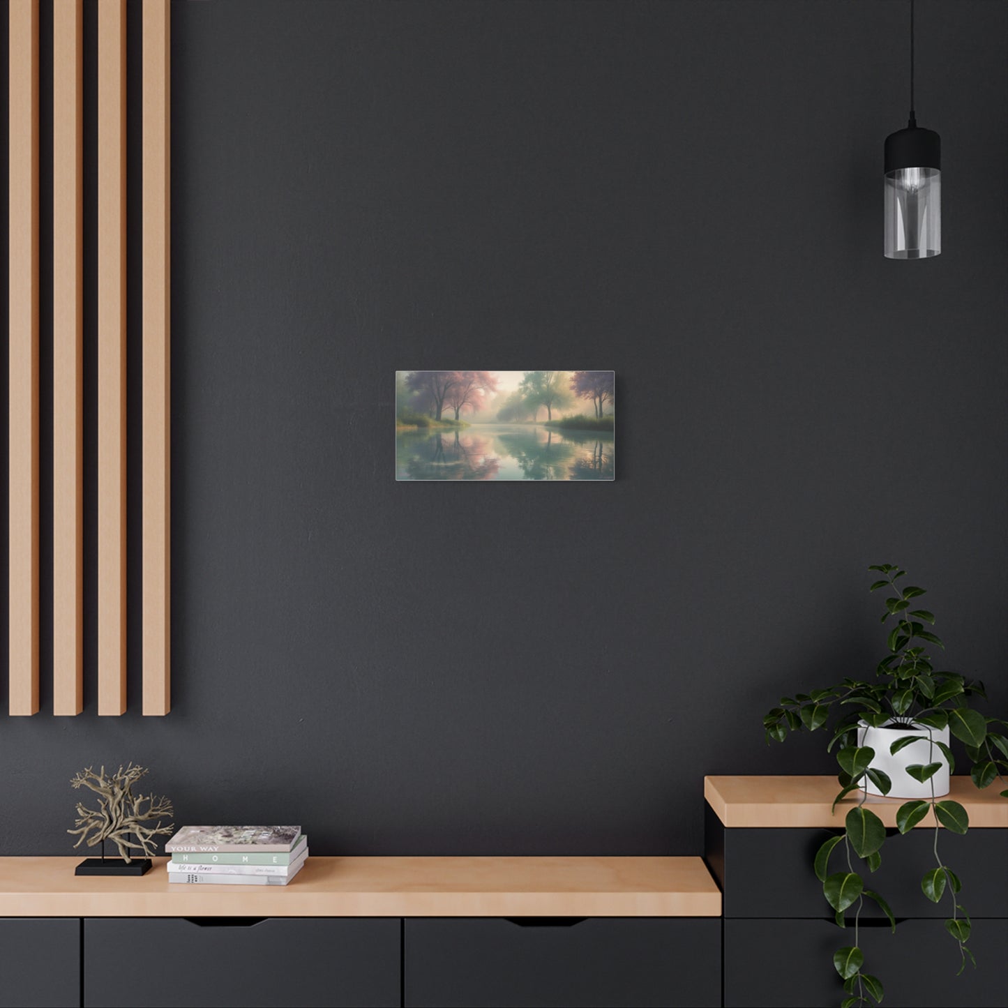 Serene Landscape Canvas Print -  "Reflection" series, Wall Art Decor,  Home Décor, Gift for Nature Lovers, Living Room Decoration