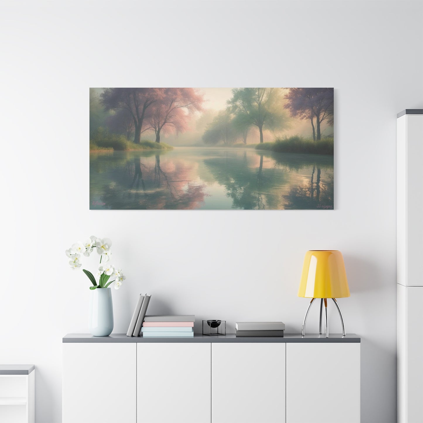 Serene Landscape Canvas Print -  "Reflection" series, Wall Art Decor,  Home Décor, Gift for Nature Lovers, Living Room Decoration