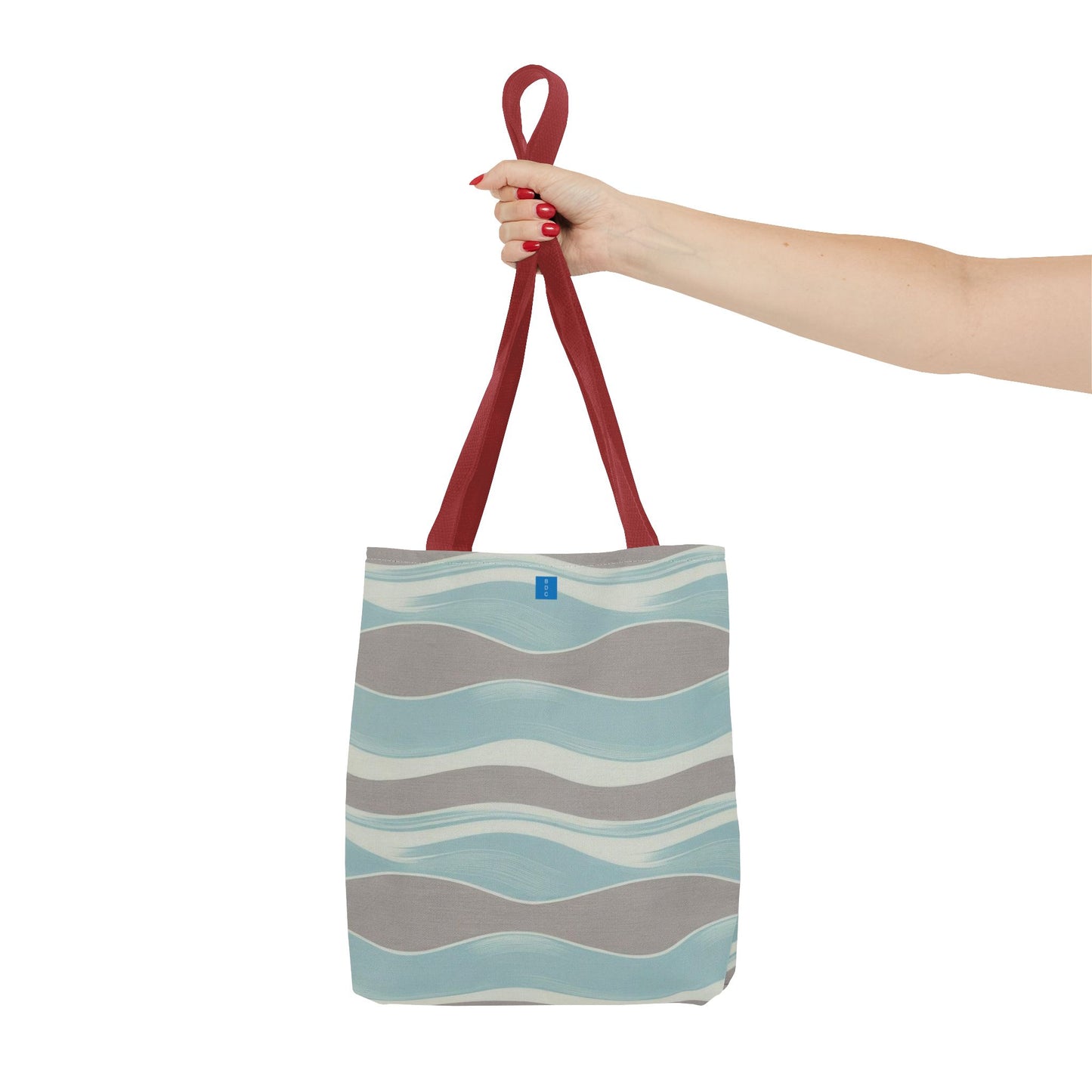 Stylish Waves Tote Bag, Everyday Use, Beach Bag, Shopping Tote, Eco-Friendly, Gift for Her, Summer Accessory
