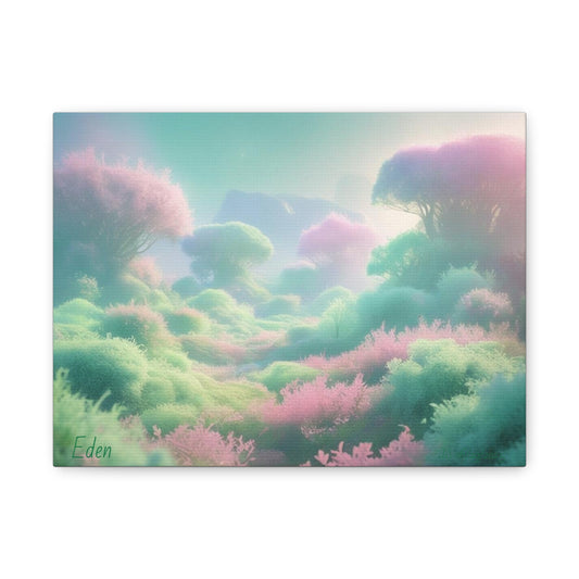 Eden Dreamscape Matte Canvas Wall Art, Tranquil Landscape Decor, Home Office Decor, Gift for Nature Lovers, Serenity Art Piece
