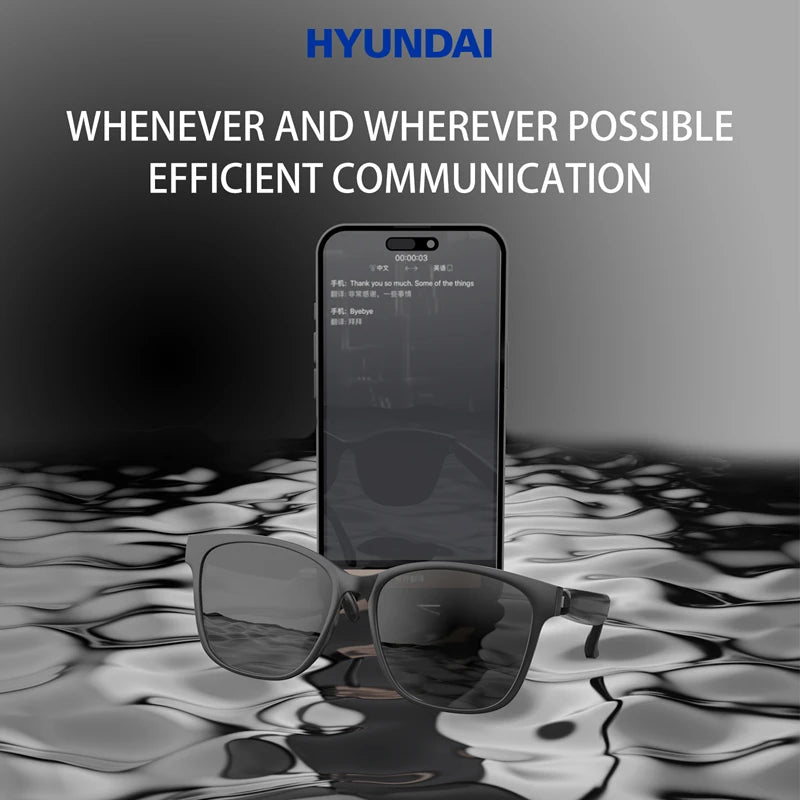 New HY-C8 Smart Glasses AI Intelligent Translation Wireless Bluetooth Glasses Real-time Simultaneous Interpretation Headset 2025