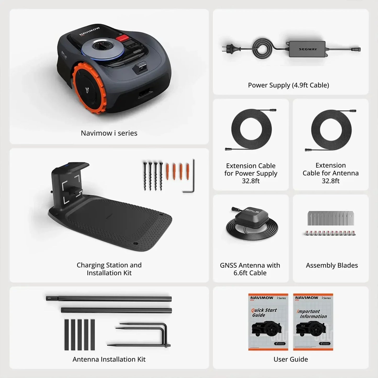 i110N Robot Lawn Mower Perimeter Wire Free 1/4 Acre RTK+Vision Robotic Lawnmower, AI-Assisted Mapping, Virtual Boundary