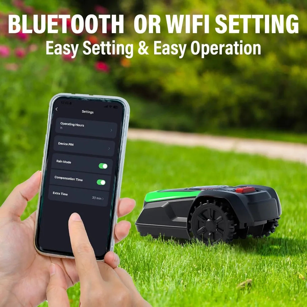 Robot Lawn Mower, Automatic Robot Mower APP Controlled with Schedule