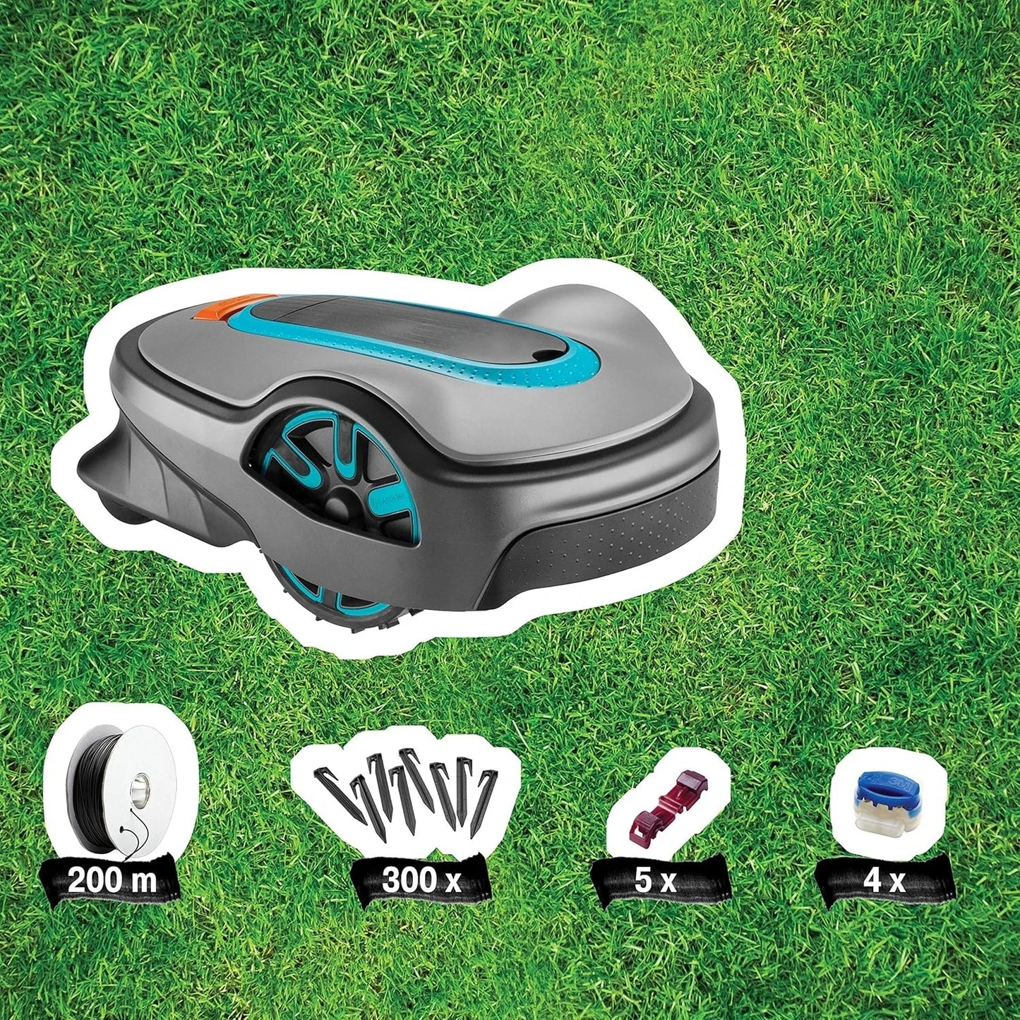 Automatic Robotic Lawn Mower, with Bluetooth app and Boundary Wire, one of The quietest in its Class, for lawns up to 8100 Sq Ft