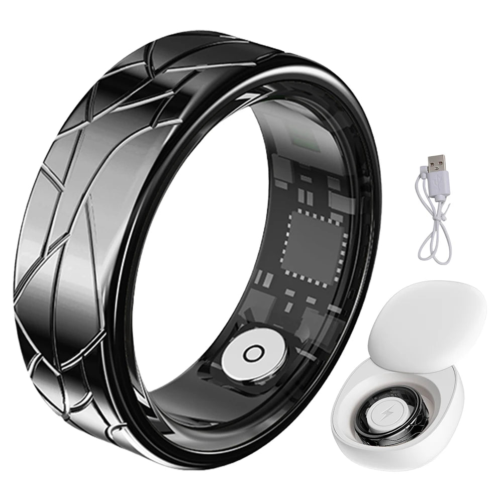 Smart Ring Activity Tracker Ring For Men Women Health Monitoring Heart Rate/Blood Oxygen/Sleep IP68 Waterproof Gesture Control