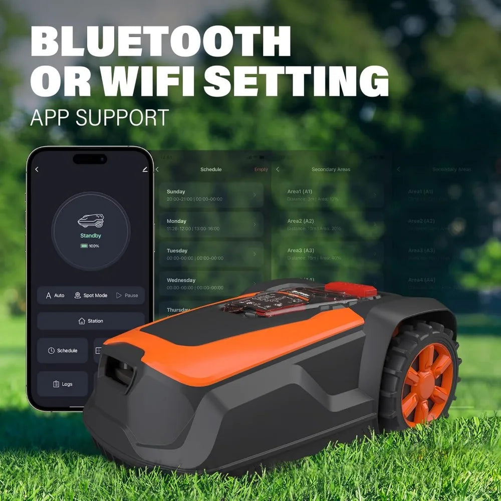 Robot Lawn Mower, Automatic Robot Mower APP Controlled with Schedule