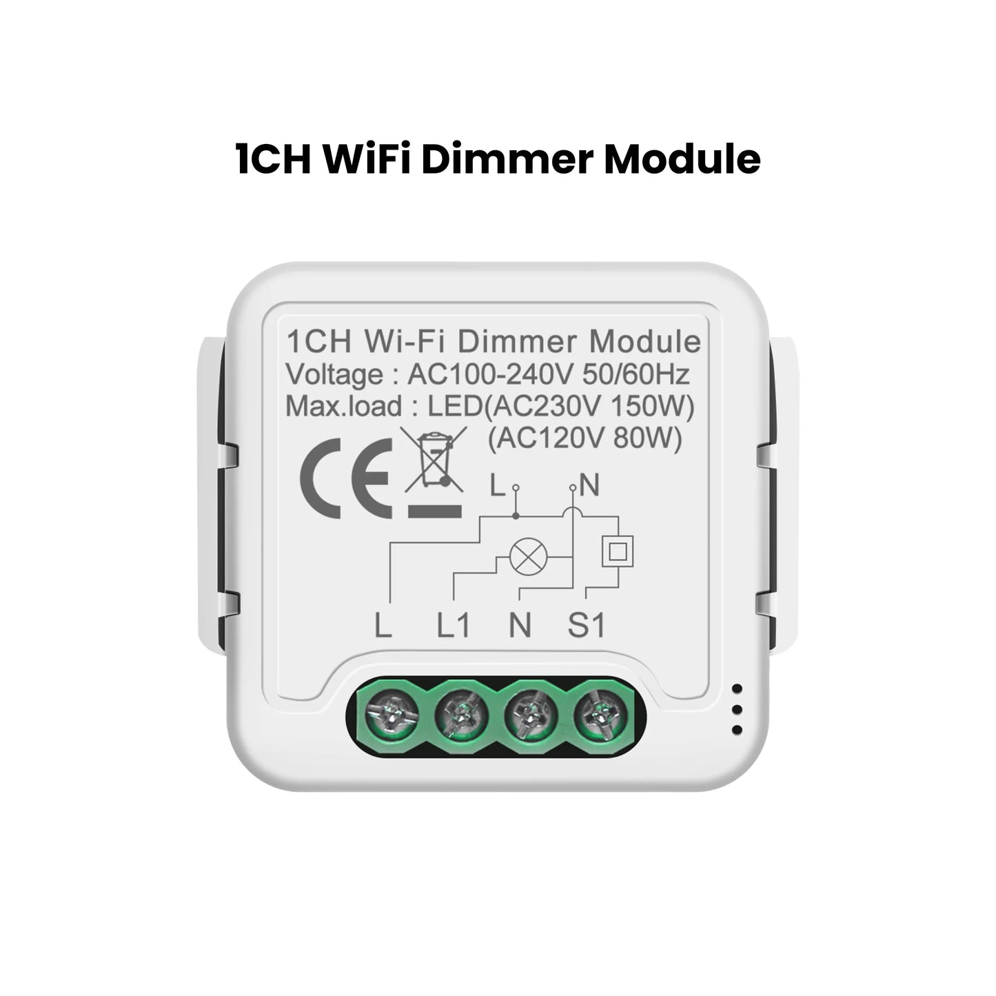 GIRIER Tuya ZigBee Smart Dimmer Switch Moudle WiFi Dimmable Switch Supports 2-way Control Works with Alexa Google Home Assistant