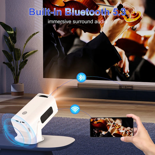 Android 11 P330W Projector HD 1080P Support 4K Allwinner H713 BT5.0 Smart TV Office Micro Portable 5G Wifi Home Theater